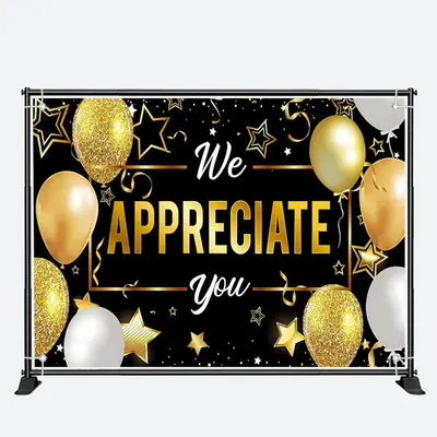 We Appreciate You Teacher Appreciation Week Backdrop - Aperturee