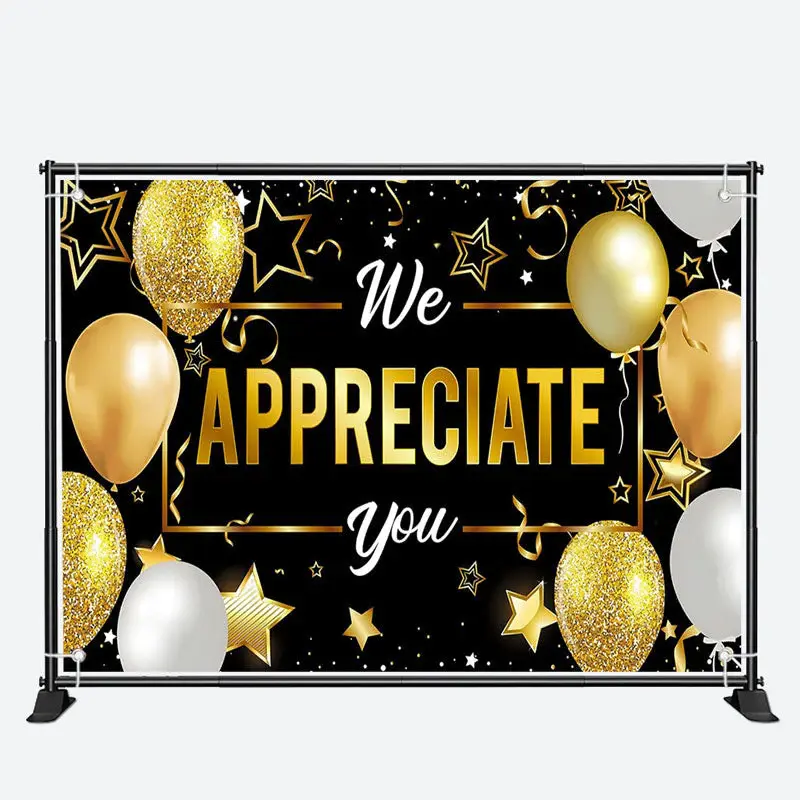 We Appreciate You Teacher Appreciation Week Backdrop - Aperturee