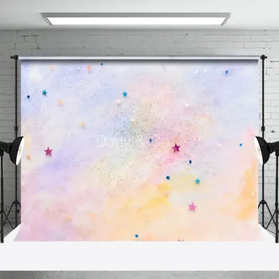 Watercolor Star Decoration Fine Art Photo Backdrop - Aperturee