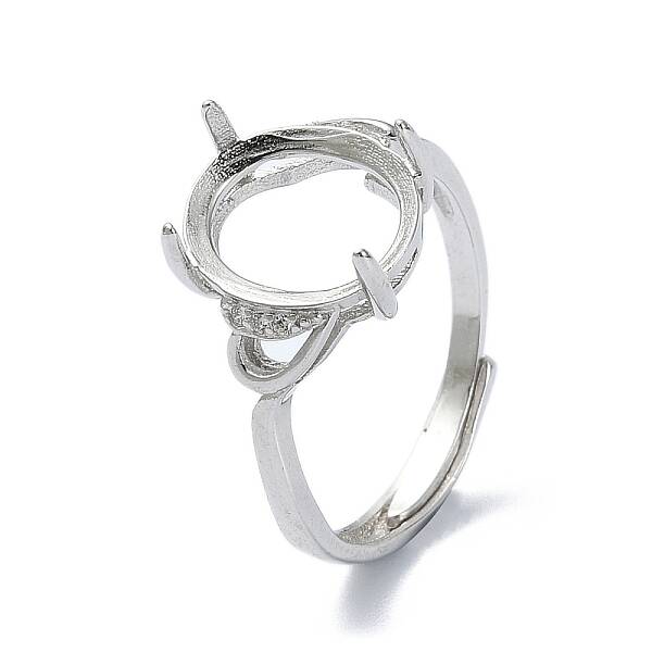 Adjustable 925 Sterling Silver Ring Components
