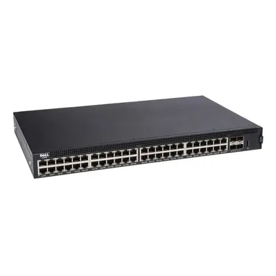 2J0D6 Dell X-Series X1052 48 x 10/100/1000Base-T RJ-45 and 4 x 10GbE SFP+ Ports Layer 2 Managed Gigabit Ethernet Switch
