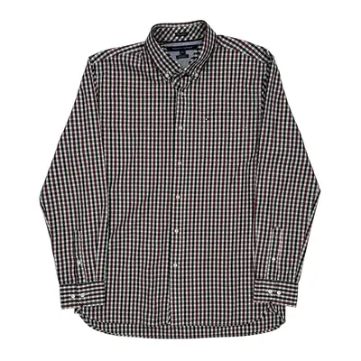 Custom Fit Tommy Hilfiger Checked Shirt - Large Multicoloured Cotton
