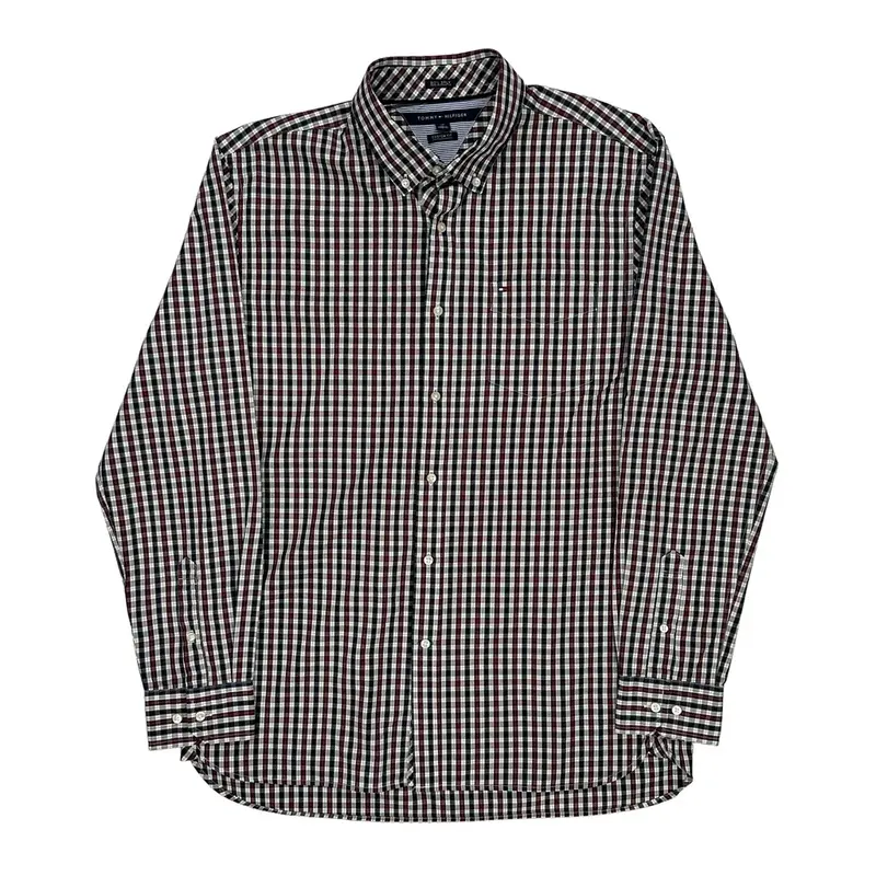 Custom Fit Tommy Hilfiger Checked Shirt - Large Multicoloured Cotton