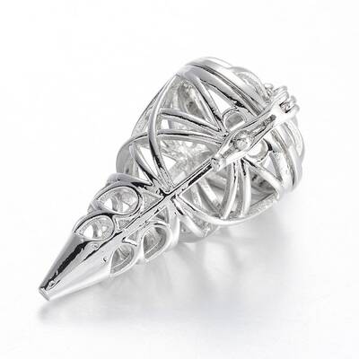 Hollow Brass Cone Cage Pendants