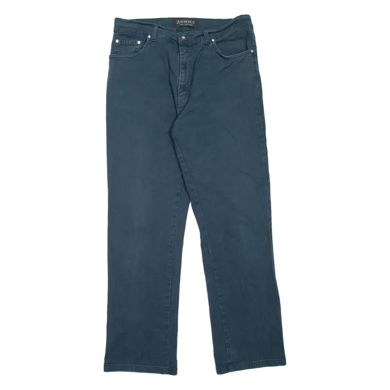 ZERBERUS Mens Jeans Blue Regular Straight W33 L30