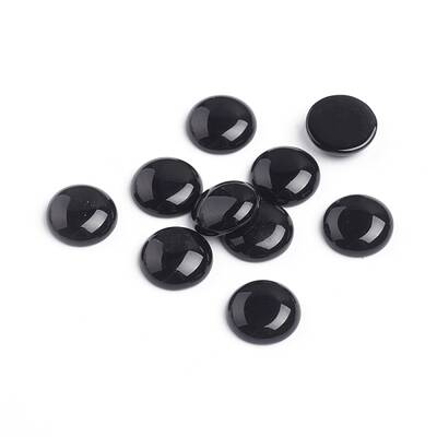 Natural Black Agate Cabochons