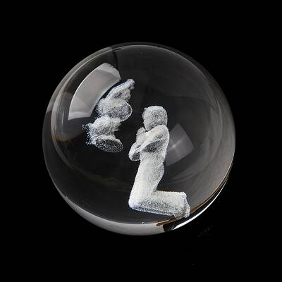 Religious Element Glass Crystal Ball Crystal Ball without Wood Stand