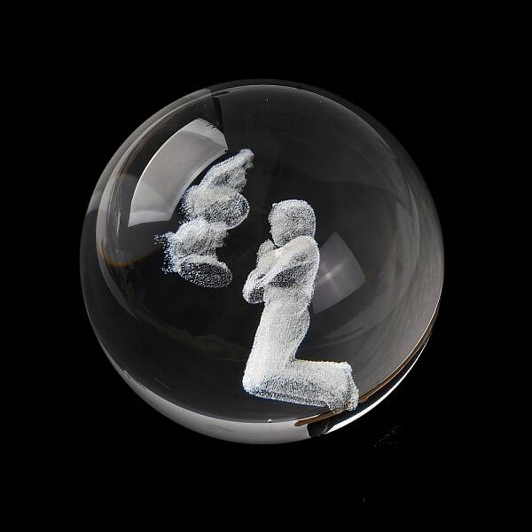 Religious Element Glass Crystal Ball Crystal Ball without Wood Stand