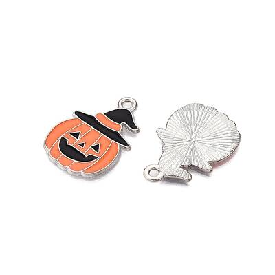 Halloween Theme Alloy Enamel Pendants