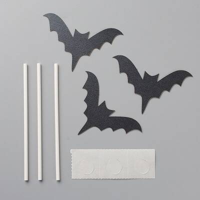 DIY Halloween Theme Paper Cake Insert Card Decoration