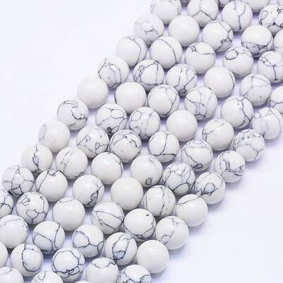 Synthetic Howlite Bead Strands