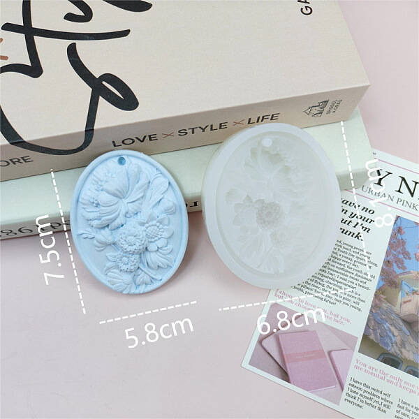 Flower Pendant DIY Food Grade Silicone Mold