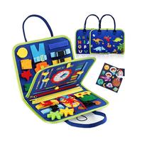 Dinosaur World Felt Handbag Book, 1 Set Early Development Activity Toy, Diy Educational Learning Toy, Toys, DIY Kit
