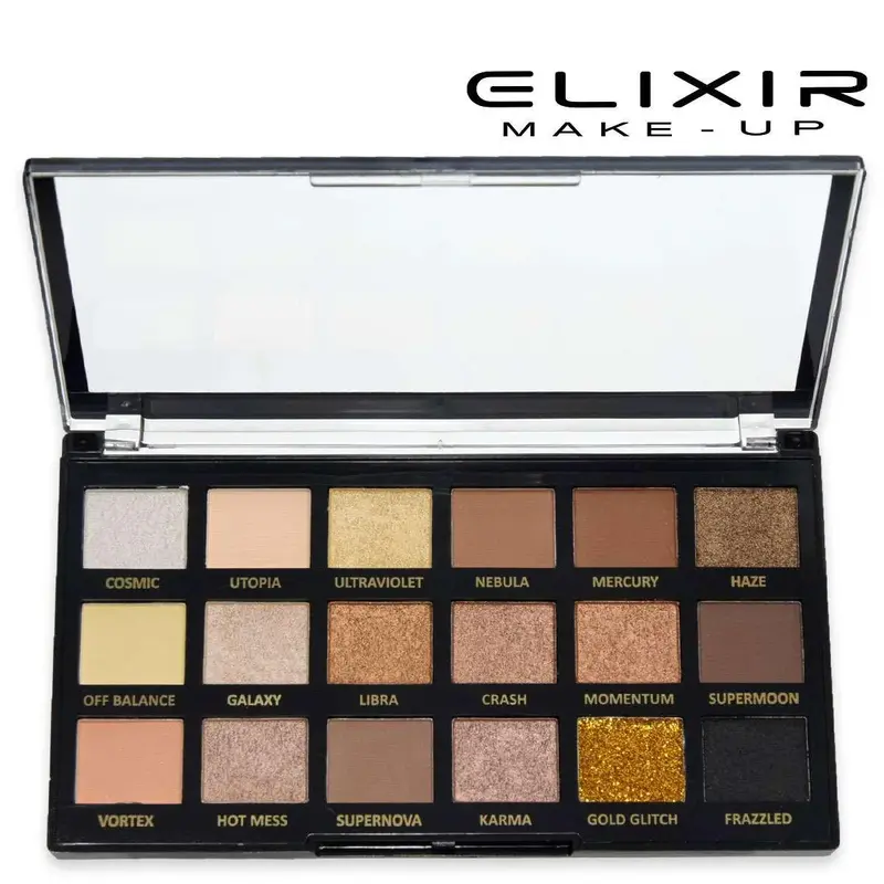 Elixir palette eye shadow pro mod.d 18 colors