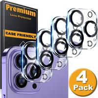 [4 Pack] For Apple iPhone 16 16e 15 14 Plus 13 Mini 12 11 Pro Max Camera Lens Protector Tempered Glasses 9H Hardness, HD Clea...
