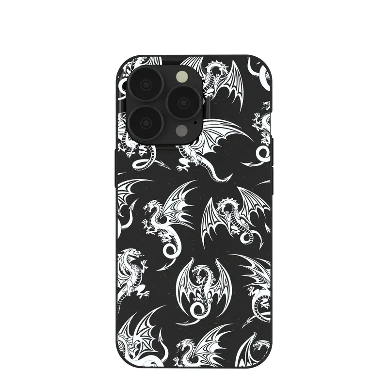 Black Mythical Dragons iPhone 13 Pro Case