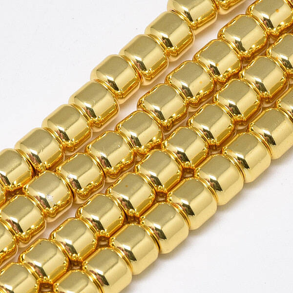 Electroplate Non-magnetic Synthetic Hematite Beads Strands