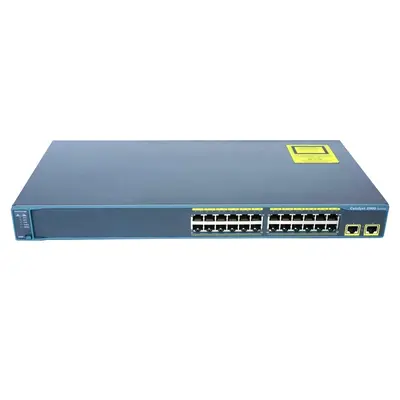 WS-C2960-24TT-L-C3 Cisco Catalyst 2960 Series 2960-24T 24 x RJ-45 Ports 10/100Base-TX + 2 x RJ-45 1GbE Uplinks Ports Layer 2 ...