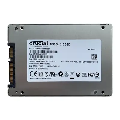 Crucial CT1000MX200SSD1 | MX200 1TB Multi-Level Cell SATA 6Gb/s 2.5-Inch Solid State Drive