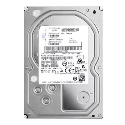 98Y3238 IBM 2TB 6Gb/s SAS 7200 3.5-inch 128MB Hard Drive