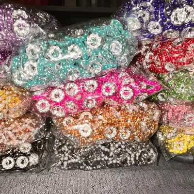 10mm and 12mm pearl metal spacers - $7 for 50g, mix and match!