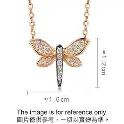 'Symphony' 18K Red & Black Gold Diamond Pendant