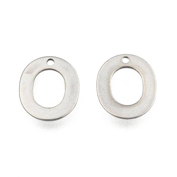 Tarnish Resistant 304 Stainless Steel Letter Charms