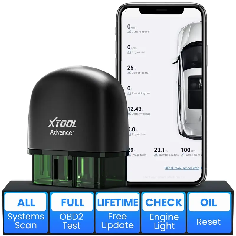 XTOOL AD20 Pro OBD2 Scanner Car Code Reader with All System Scan, Oil Reset, Check Engine Light, Performance Test, Smog Check...