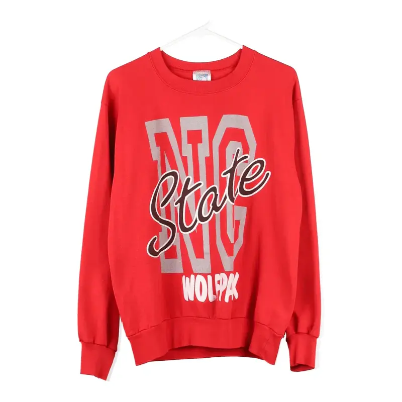NC State Wolfpack Ebert College Sweatshirt - Small Red Cotton Blend