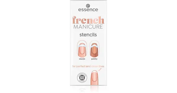 Essence French Manicure Stencils 60 pieces 01 Walk The Line