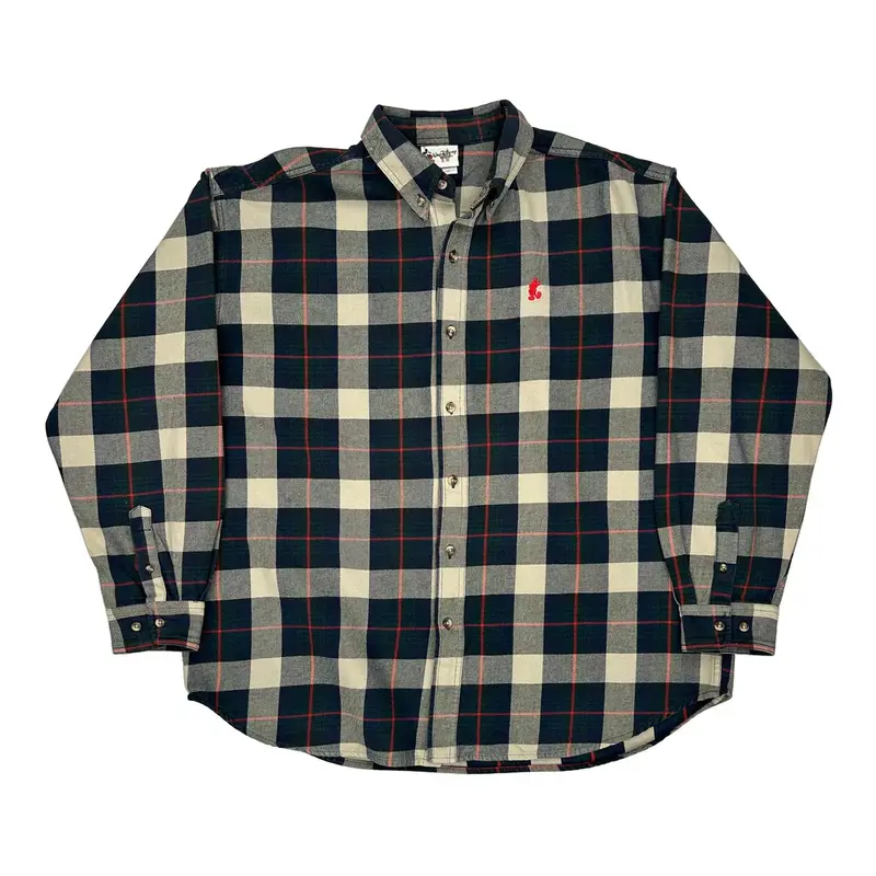 Mickey Mouse Disney Checked Flannel Shirt - XL Multicoloured Cotton