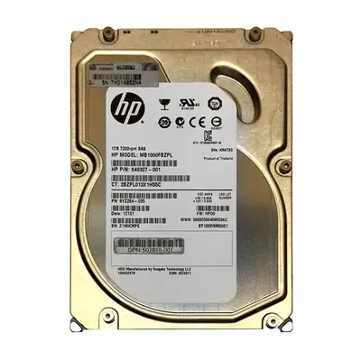 649237-001 HP 1TB 6Gb/s SAS 7200 3.5-Inch Hard Drive