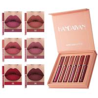 6Pcs Lipstick Makeup Set, Satin Texture Plumping Matte liquid Moisturizing Long-Lasting Wear Non-Stick Cup Not Fade Waterproo...