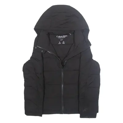 CALVIN KLEIN Womens Jacket Black Hooded M