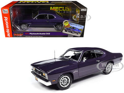 1970 Plymouth Duster 340 Violet Metallic with Black Stripes \