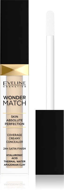 Eveline Cosmetics Wonder Match 24 Hour Cream Covering Concealer Color 01 Light Neutral 7 Ml