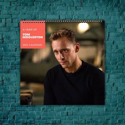 Tom Hiddleston Calendar 2024, Celebrity Calendar, Tom Hiddleston 2024 Wall Calendar