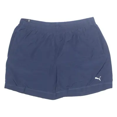 PUMA Mesh Lined Mens Sports Shorts Blue 2XL W37