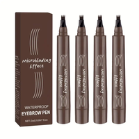 [Waterproof and Sweatproof Liquid Eyebrow Pencil] Long-lasting and smudge-free + 4-pin precision eyebrow pencil + natural and...