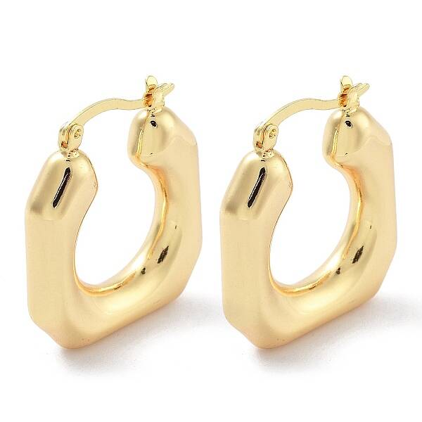 Brass Hoop Earrings