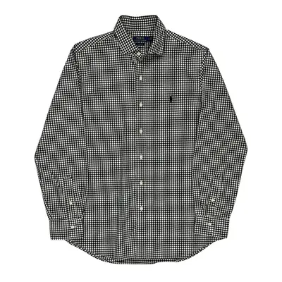 Ralph Lauren Checked Shirt - Large Black & White Cotton