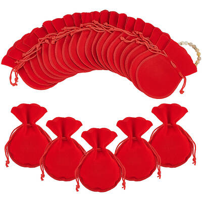 50Pcs Gourd Velvet Drawstring Bags