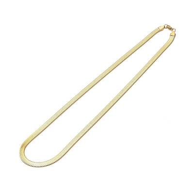 Ion Plating(IP) 304 Stainless Steel Herringbone Chain Necklace for Men Women