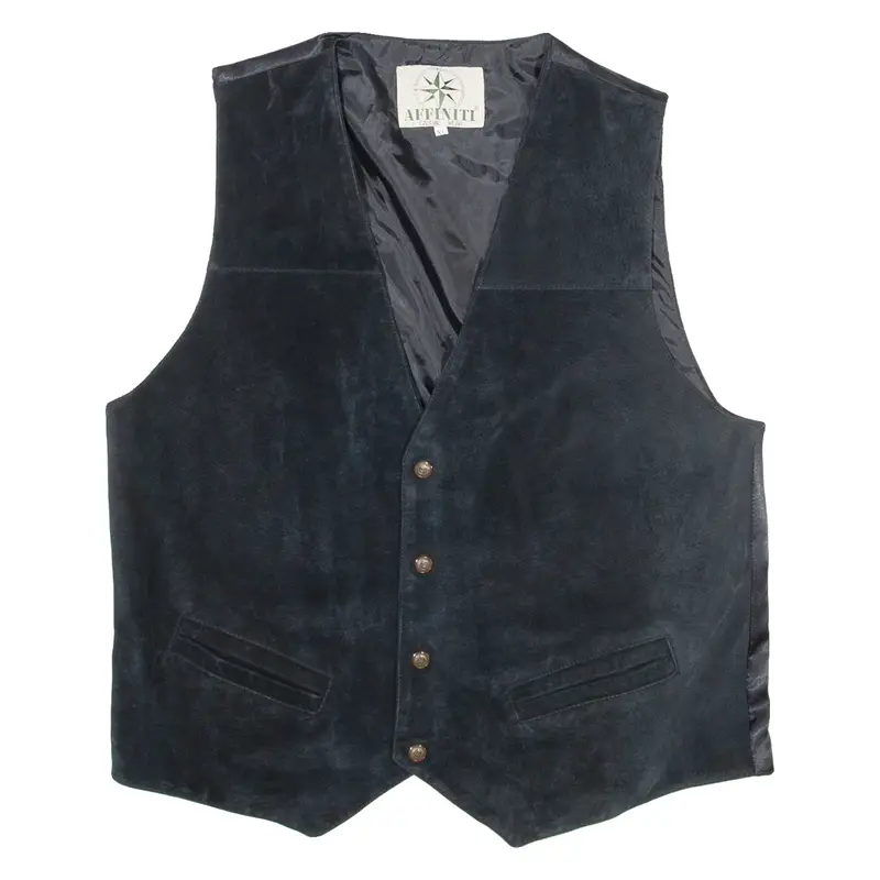 AFFINITY CASUAL WEAR Mens Waistcoat Black XL