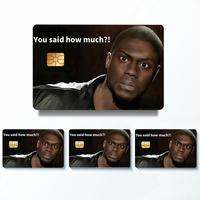 Credit Card Skin Sticker, 4 Counts/set Ultra-thin Waterproof & Scratch Resistant Credit Card Skin Sticker, Customized Persona...
