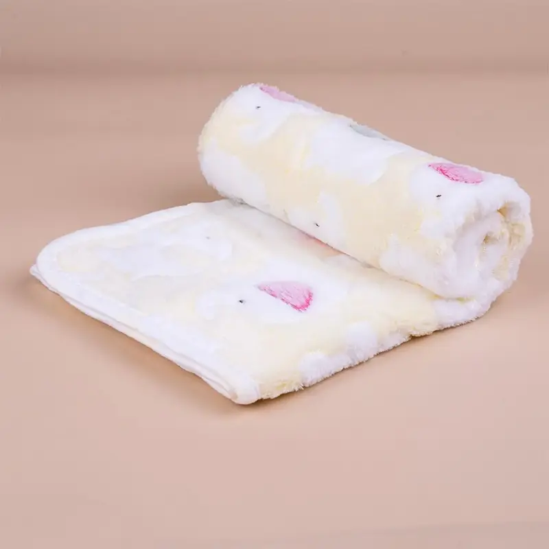 Elephant Pattern Pet Plush Blanket, Soft Pet Blanket, Pet Blanket For Dog & Cat