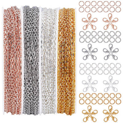 DIY Iron Cable Chains Bracelets Necklaces Making Kits