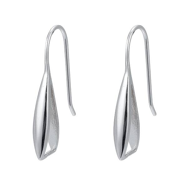 Anti-Tarnish Rhodium Plated 925 Sterling Silver Earring Hooks
