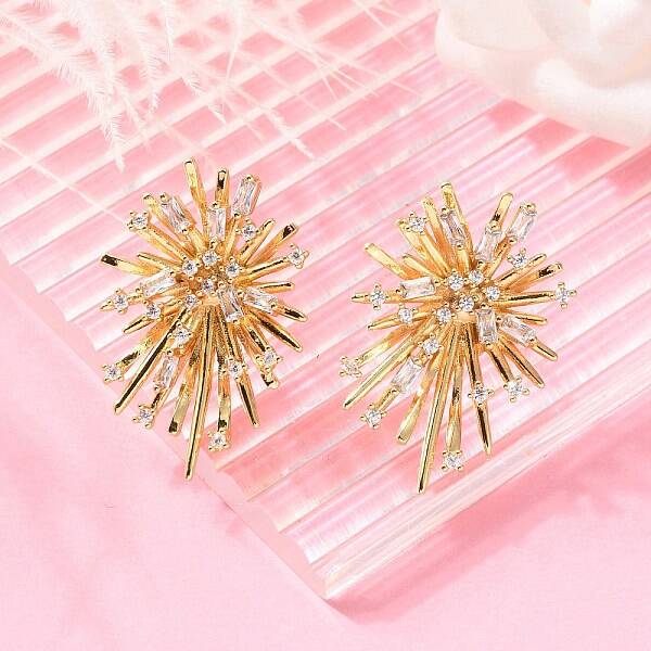 Brass Stud Earrings