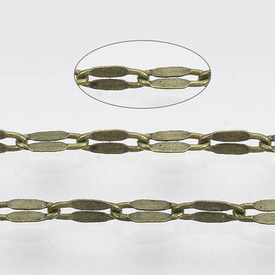 3.28 Feet Brass Dapped Chains